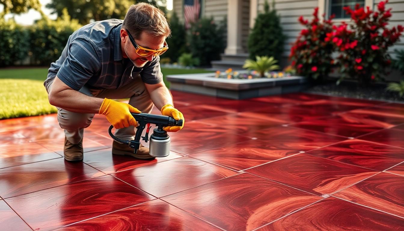 Apply Decorative Concrete Stain cost guide