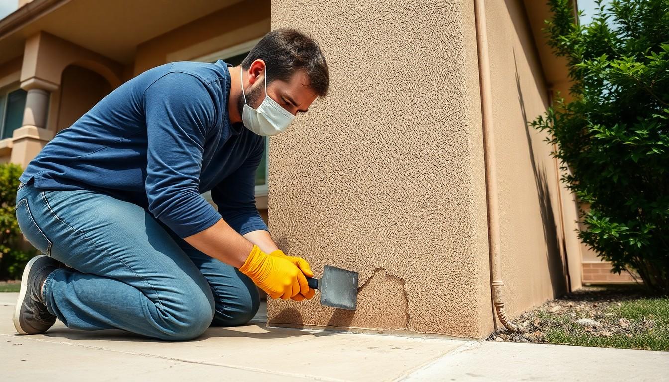 Repair Stucco Crack cost guide