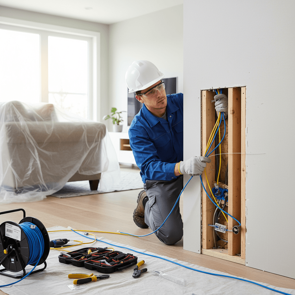 Install In Wall Network Cable