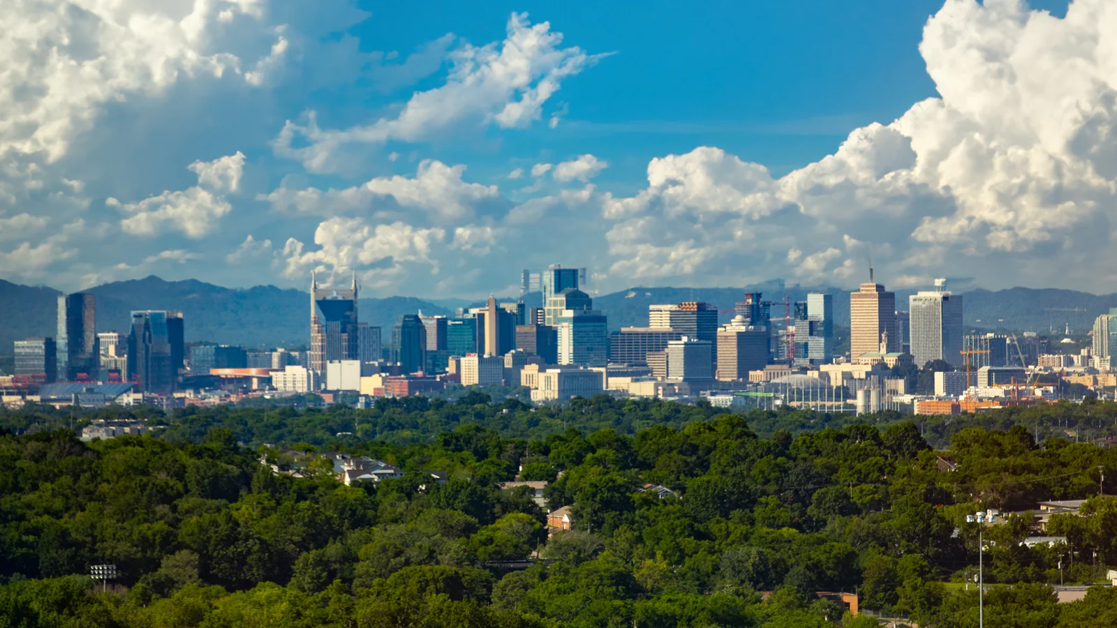 Nashville, TN skyline background