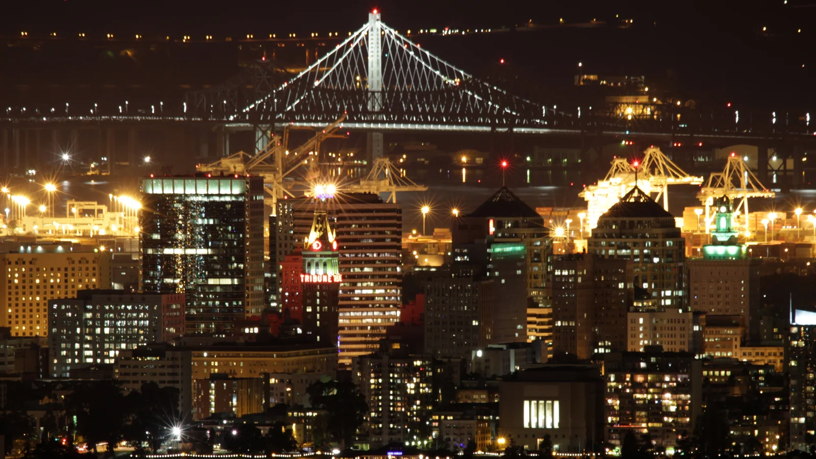Oakland, CA skyline background
