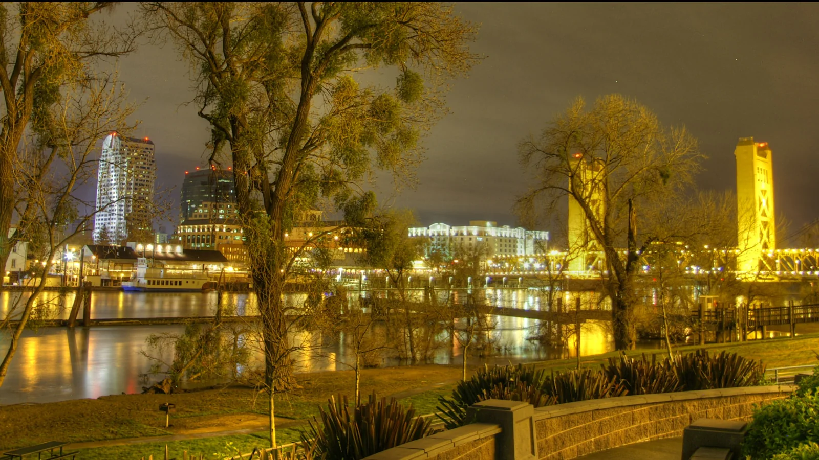 Sacramento, CA skyline background